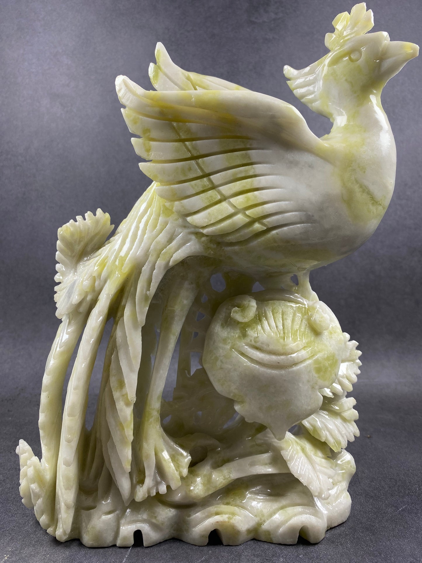 Lantian Jade Phoenix Carving