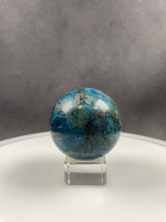 Blue Apatite Sphere