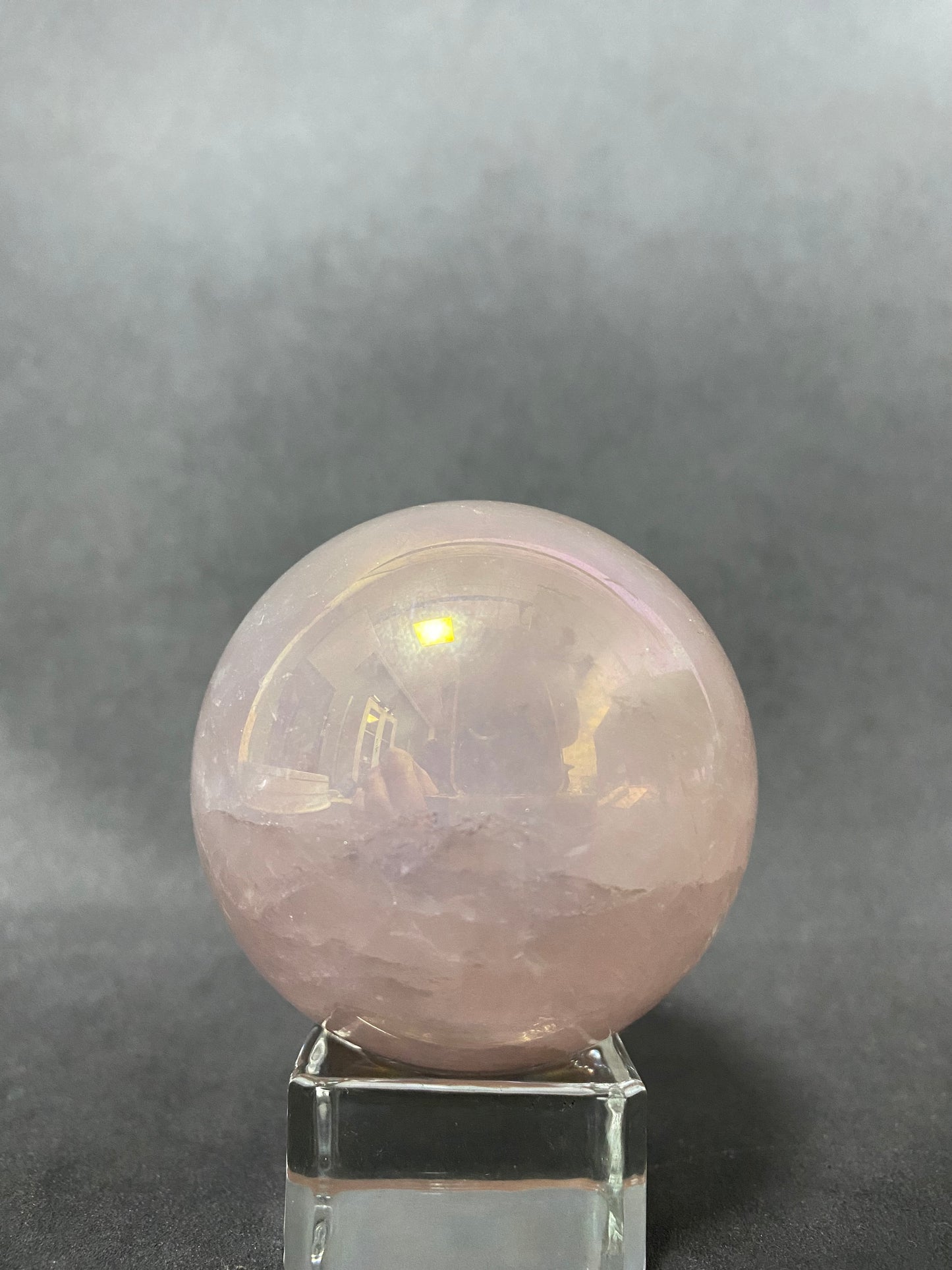 Aura Rose Quartz Sphere