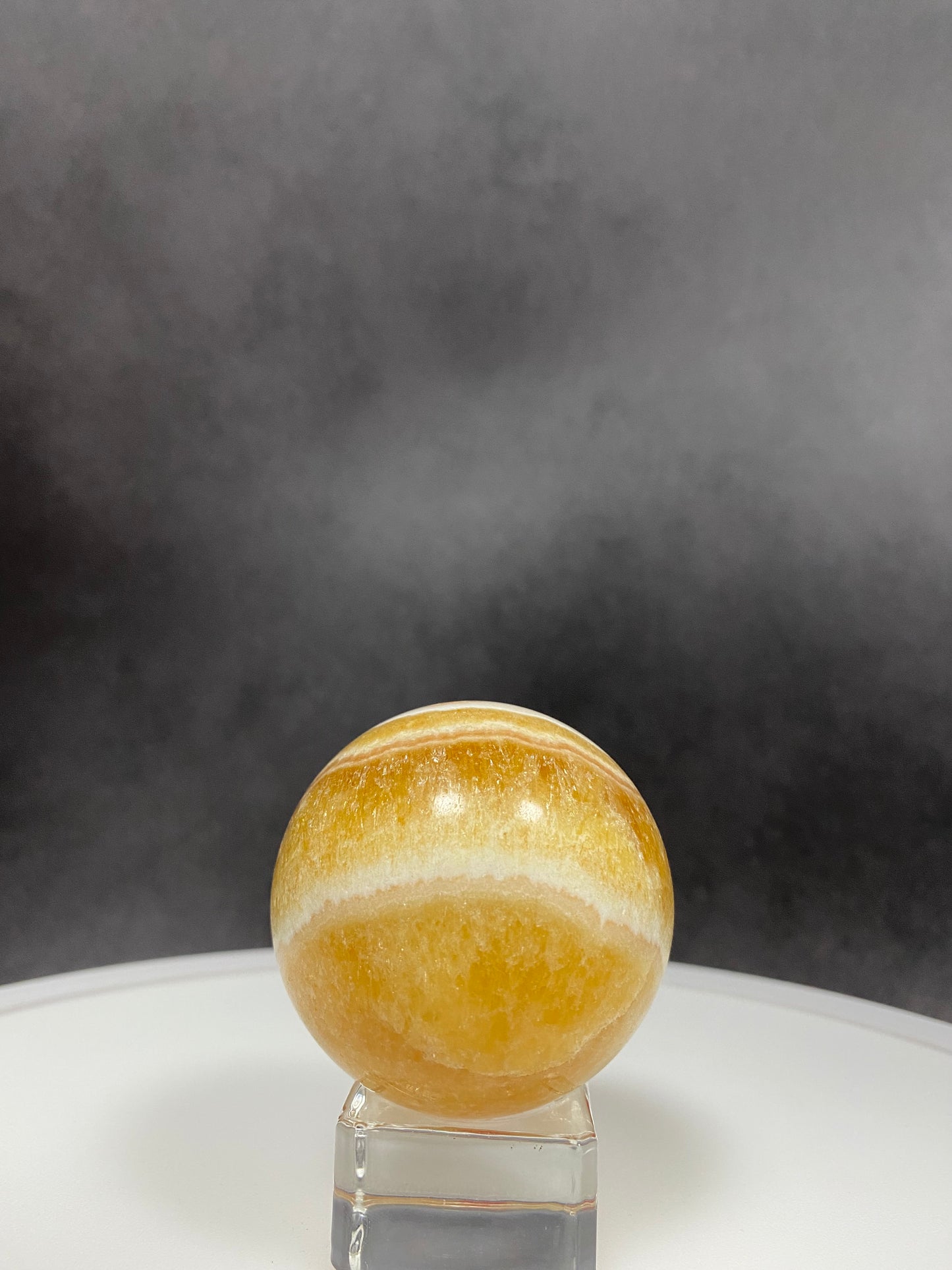 Honey Calcite Sphere