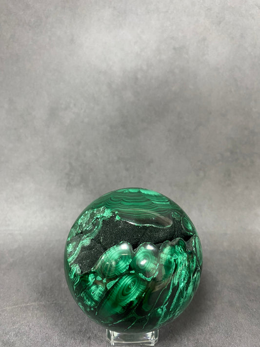 Druzy Malachite Sphere