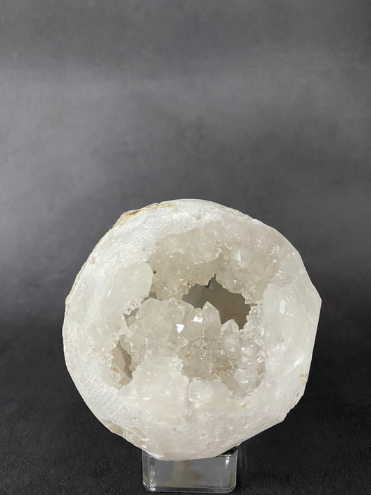 Druzy White Agate Sphere