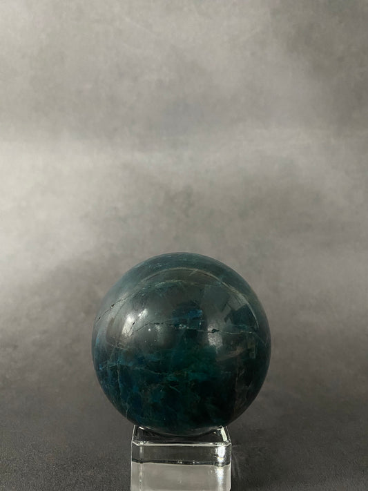 Cat Eye & Blue Apatite Sphere