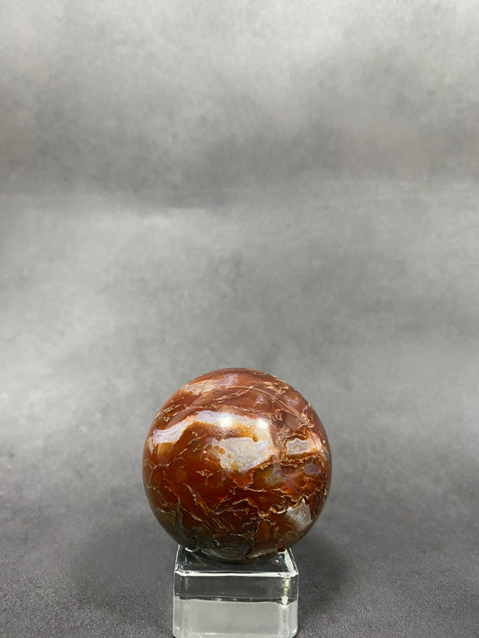 Red Moss Agate Sphere