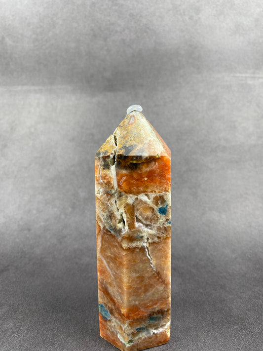 Apatite & Sunstone & Pyrite Tower