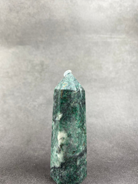 Seraphinite & Pyrite Tower