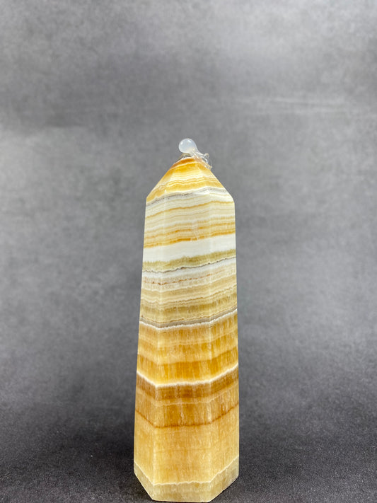 Yellow Dentritic Calcite Tower