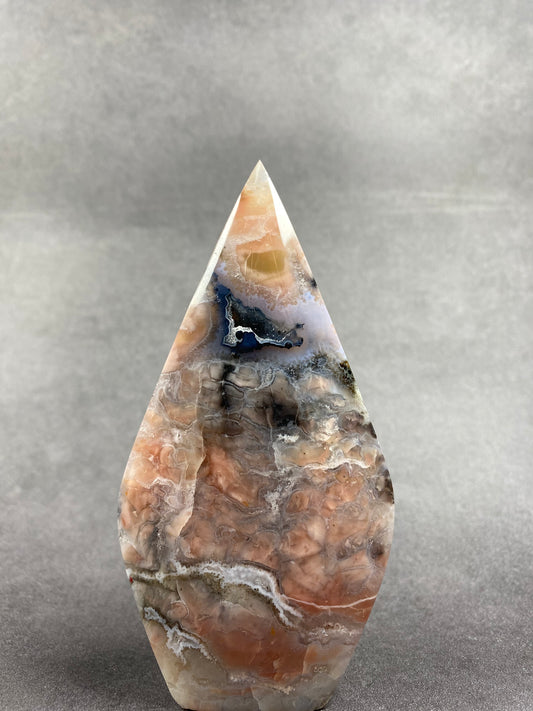 Agate & Quartz Tear Drop