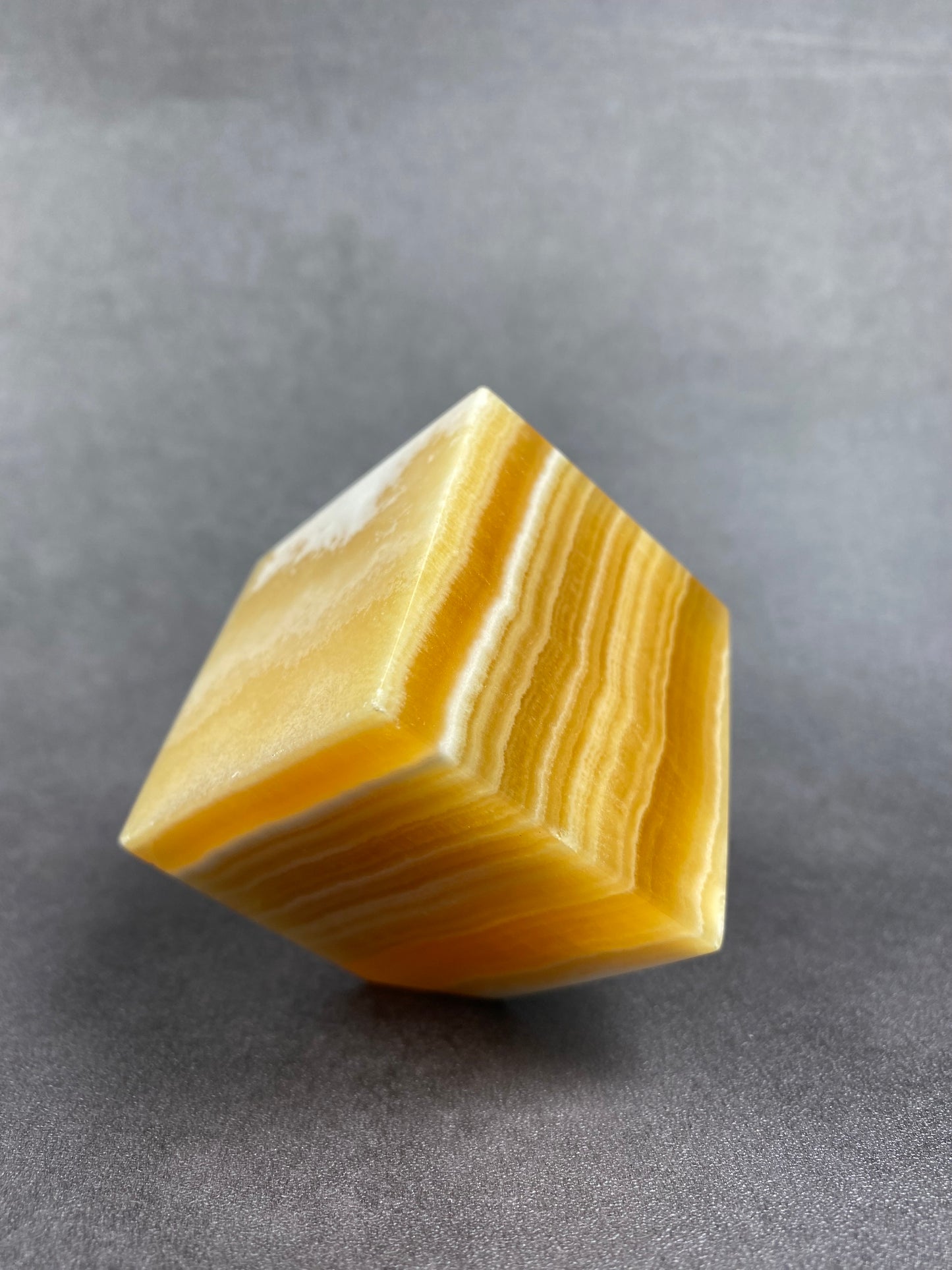 Honey Calcite Cube