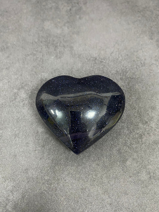 Blue Sunstone Heart