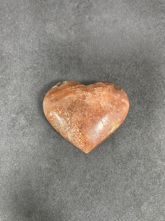 Golden Sunstone Heart