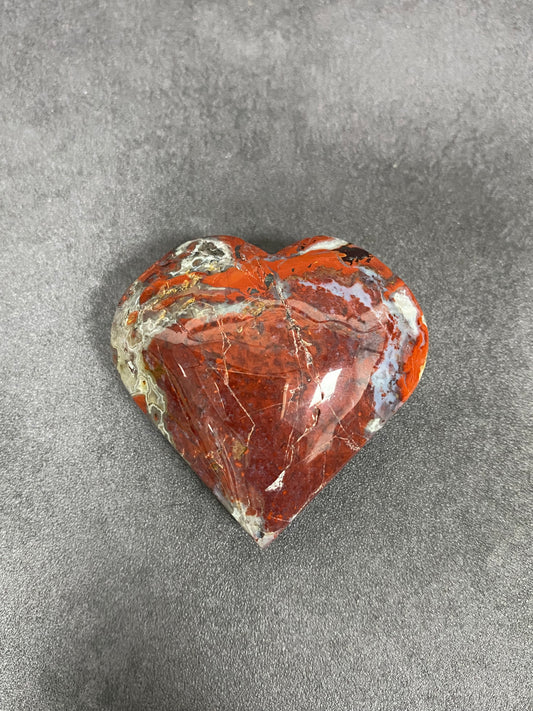 Fighting Blood Agate Heart