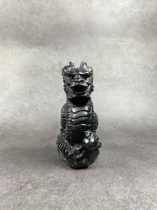 Black Chinese Dragon Carving