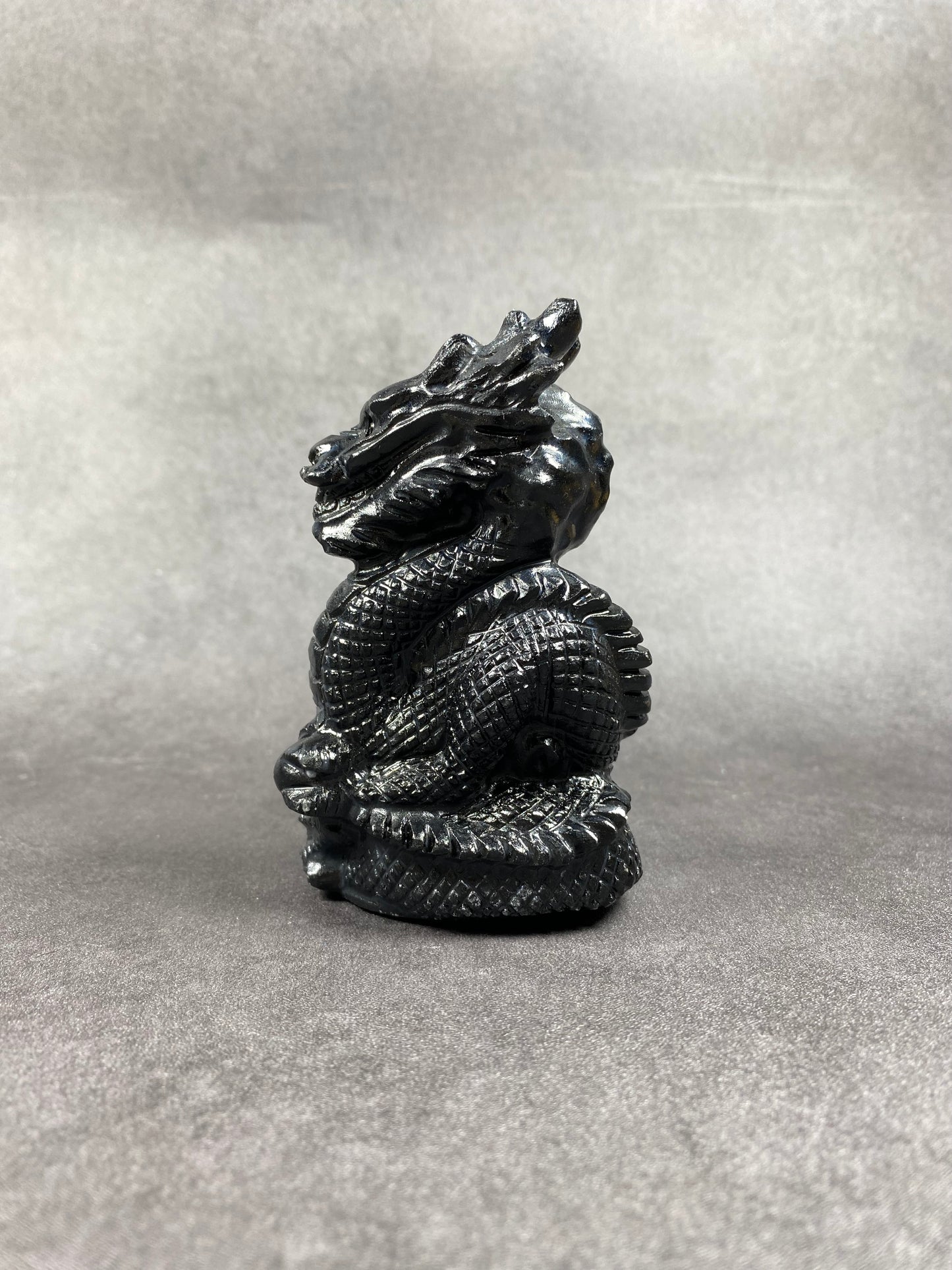 Black Chinese Dragon Carving