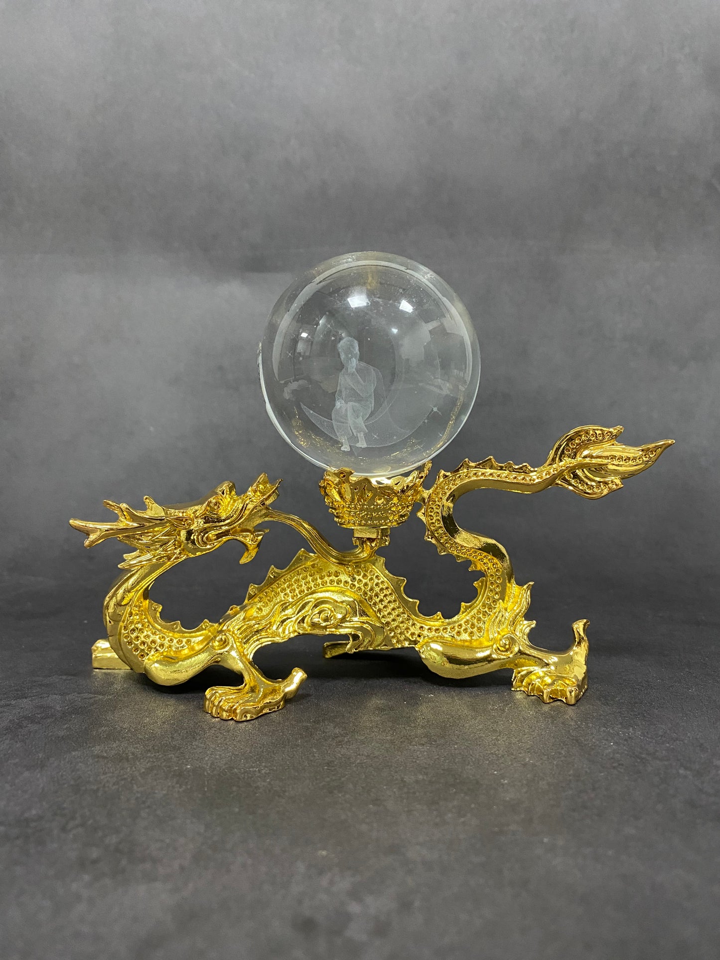 Golden Chinese Dragon Stand