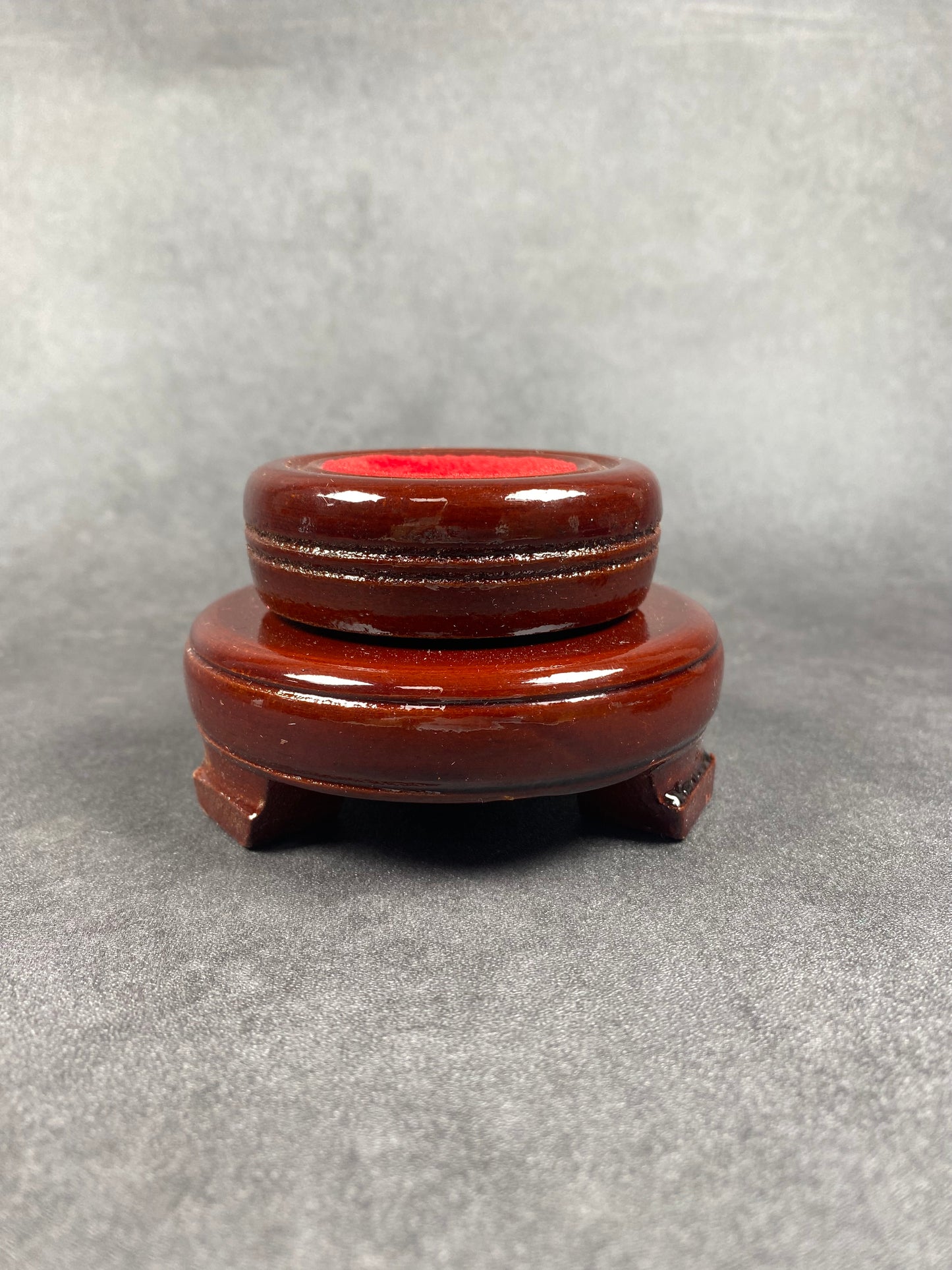 Wooden Stand With Red Velvet