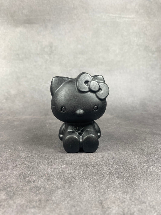 Shungite Hello Kitty Carving